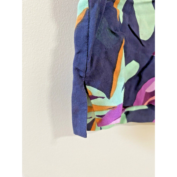 Antik Batik Tropical Floral Tunic Dress Sundress Cover Up Semi-Sheer Size SMALL - Picture 4 of 9